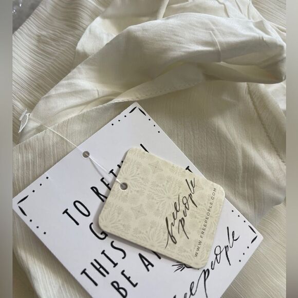 NWT FREE PEOPLE SIMONE MAXI DRESS IVORY - Picture 5 of 5